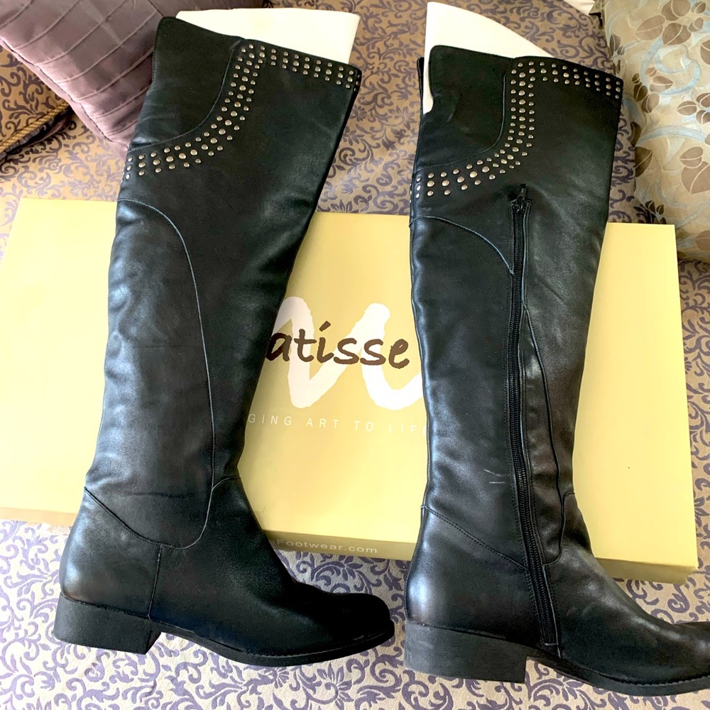 Black knee-high boots, size 9